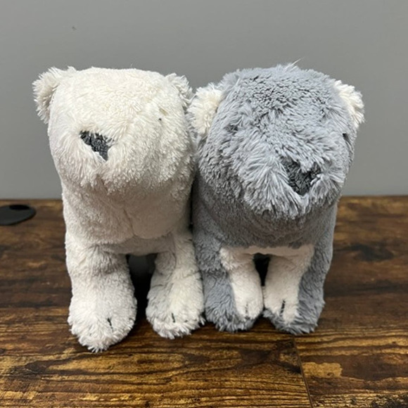 Target Cloud Island Gray White Polar Bear Plush‎ Set - Picture 1 of 6